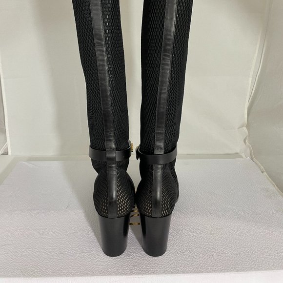 CHRISTIAN DIOR NWB $1490 CD BLACK EMPRIENTE BOOTS - Picture 5 of 6
